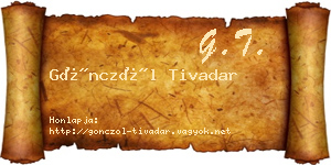 Gönczöl Tivadar névjegykártya